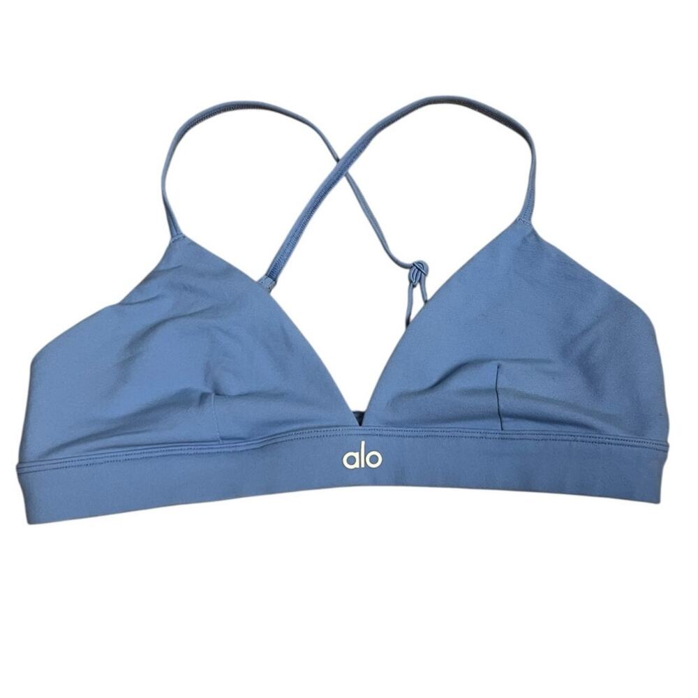 ALO Yoga Splendor Celestial Blue Triangle Sports Bra Size M